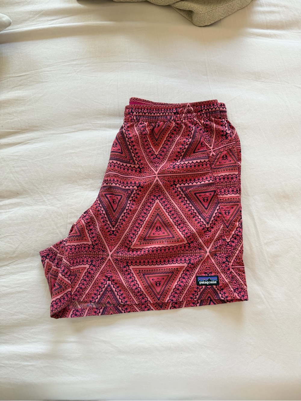 Patagonia baggies shorts Pink Geometric Pattern